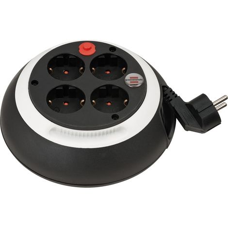 brennenstuhl-1109220-enrollacables comfort-line cl-s 4 tomas ip20 h05vv-f3g1,5 con cable de 3 m (blanco)