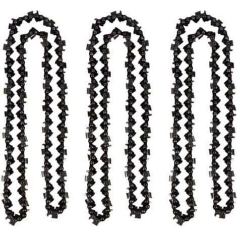 Lot de 3 Chaîne de tronçonneuse de 50 cm 0.325" 1,5 mm 76 maillons d'entraînement - compatible avec Timberpro 62CC, Hyundai et autres (1/4)