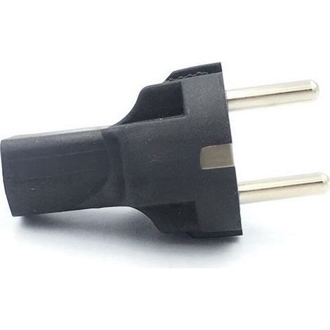 Convient aux adaptateurs d'alimentation EU vers IEC320 C13, aux prises d'alimentation mâles EU vers femelles IEC320 C13, aux adaptateurs EU (4,8 mm) 2 broches vers PDU/UPS, 10 ampères. (1/3)