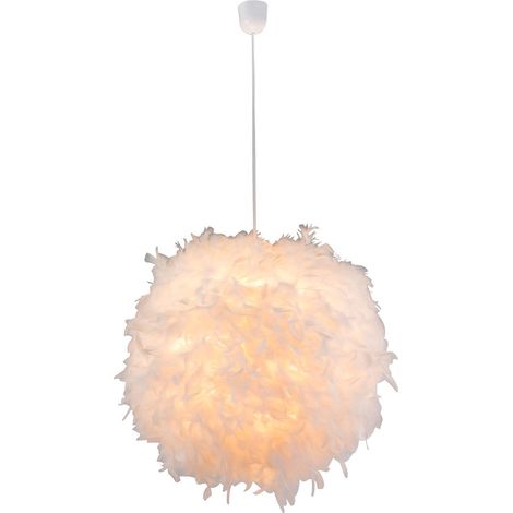 Globo - lampada a sospensione - Katunga - bianco - plastica - Ø (1/2)