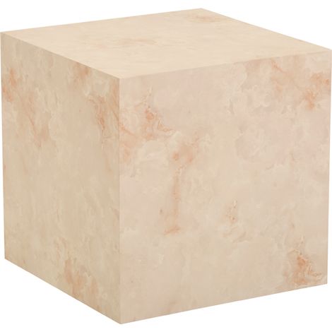HOME DELUXE - Tavolino in marmo AMIRI M Colore: arenaria, Dimensioni: 50 x 50 x 50 cm (1/5)