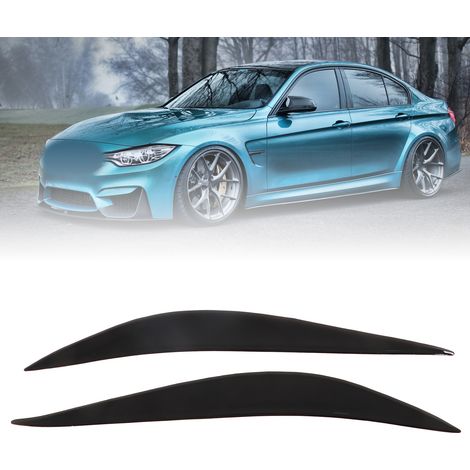 GROOFOO Front Headlight Eyebrow Trim Headlamp Eyelid Cover Sticker Piano Black for 4 Series F32 F33 F36 2012‑2020 (1/5)