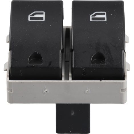 Bouton d'Interrupteur de Fenêtre Électrique avec Switch de Levée de Vitre 6Q0959858 Noir ABS Plastique (1/5)