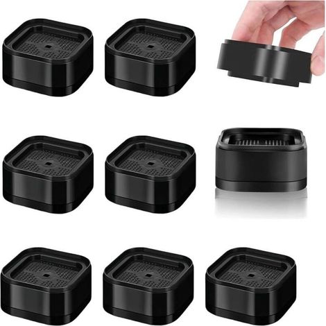 8 Pièces Rehausseur Pieds de Lit Empilable, Rehausseur Meuble 3.5cm, Rehausseurs de Meubles Antidérapant, Diamètre Intérieur 5 cm, pour Chaises, Canapés, Machines à Laver (1/4)