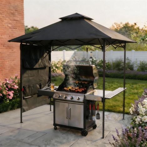 Verano Pop Up Folding BBQ Gazebo Outdoor Garden Marquee Tent with Accessory Pack (1/5)