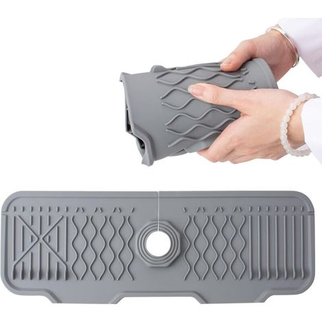 Kitchen Sink Splash Guard, Silicone Splash Guard, Drip Guard for Kitchen, Bathroom, Farmhouse, Bar (1/4)