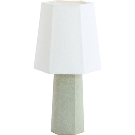 Light & Living - tischlampe - Musabo - grün - textil - stehlampe