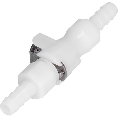Ensemble de câble de connexion rapide en plastique de 6,35 mm (1/4 pouce) avec embout cannelé et robinet d'arrêt pour fût de bière artisanale de qualité alimentaire (1/5)