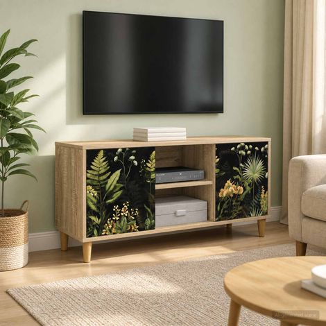vidaXL Mobile TV RHENEN 102 x 33 x 50 cm Sonoma Legno ingegnerizzato (1/5)