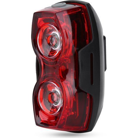 LED-Rücklicht für den Außenbereich am Fahrrad, Sicherheitszubehör für Nacht mit rotem Warnlicht (1/5)