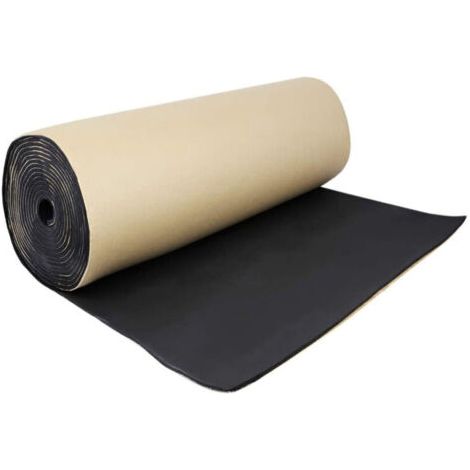 Mousse d'isolation autoadhésive pour voiture 100cm x 100cm – Épaisseur 3mm – Isolation phonique et thermique – Application facile - 100cm100cm