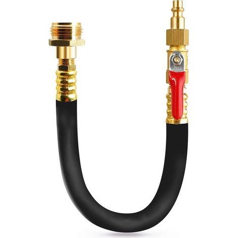 Kit d'hivernage pour camping-car, adaptateur de soufflage avec vanne d'arrêt, compresseur d'air, bouchon à connexion rapide, raccord de soufflage d'eau, kit antigel pour camping-car, camping-car, bate (1/5)