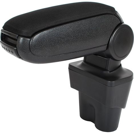 Juego de reposabrazos para VW Touran 2003- de tela negra + kit de montaje