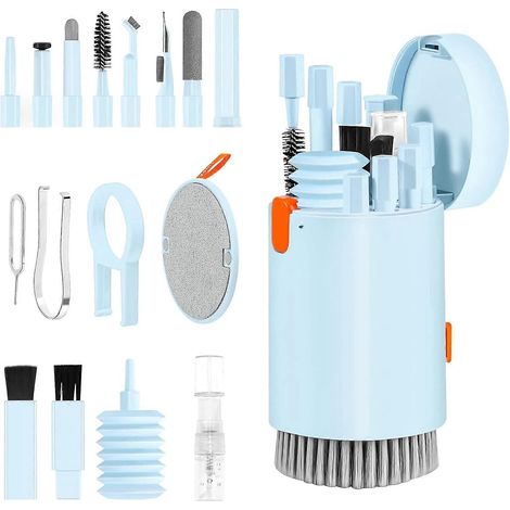 Kit de nettoyage 20 en 1 pour écran et clavier d'ordinateur portable, bleu (1/5)