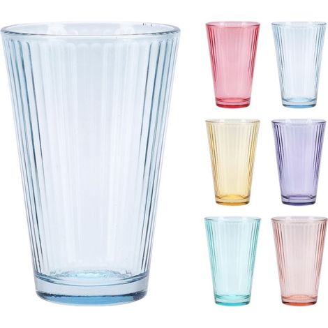 SET DE 6 VASOS 300ML COLORES SURTIDOS