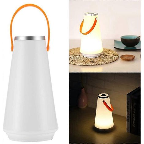 Kabelloses LED-Nachtlicht für Zuhause, USB-aufladbar, mit Berührungsschalter, ideal für Camping und Outdoor-Aktivitäten. (1/2)