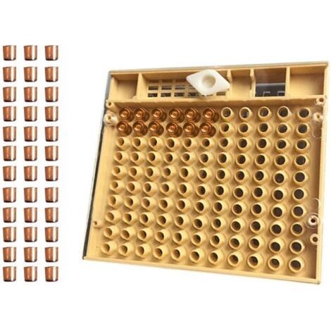 NALOOKAMIC  Kit Élevage Reine Apiculture 110 Pièces avec Tasses Cellules Abeilles en Plastique et Cage