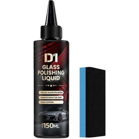 Liquide de polissage pour vitres D1, produit de polissage pour vitres automobiles et réparation des rayures (1/5)