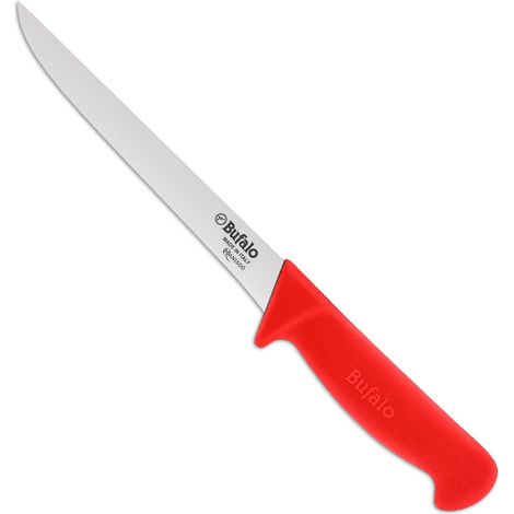 Coltello per Disosso Stretto Lama 13 cm Bufalo S97/13 Manico Rosso