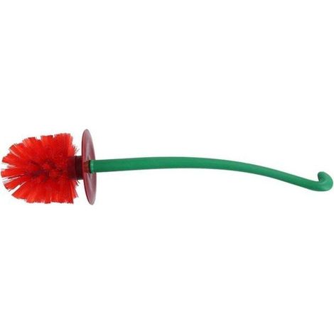 Brosse de toilette en laine douce avec long manche, brosse de nettoyage en plastique, outil ménager-AquaForge (1/5)
