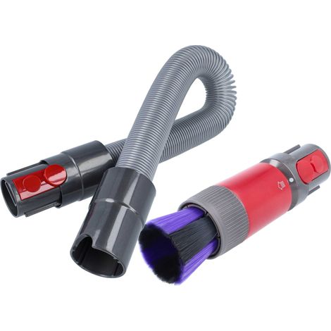 vhbw 2-tlg. Zubehör-Set kompatibel mit Dyson V8 Advanced, V8 Total Clean Staubsauger - weiche Staubbürste, Verlängerungsschlauch (1/5)