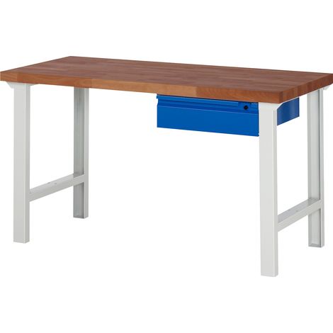 eurokraft basic, Établi, 1 tiroir 150 mm, l x p 1500 x 700 mm (1/4)