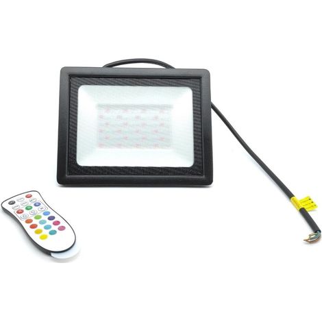 Faretto Proiettore Led RGB IP65 da 50W con Telecomando per controllare vari dispositivi