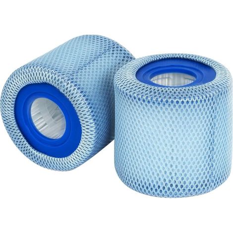 Lot de 2 filtres de Rechange pour SFS-350 RP-350 RP-400 RP-600 RX-600,sous-Marins Chauds et Spa+Lot de 2 filtres de filets de protection compatibles avec les filtres,couverture filet 90 plis (1/5)