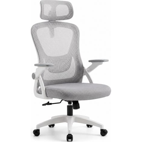 Silla de Oficina Ergonómica con Reposacabezas Ajustable