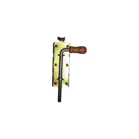 Pestillo de resorte galvanizado con mango de madera de 600 mm - ZAS SOD 600
