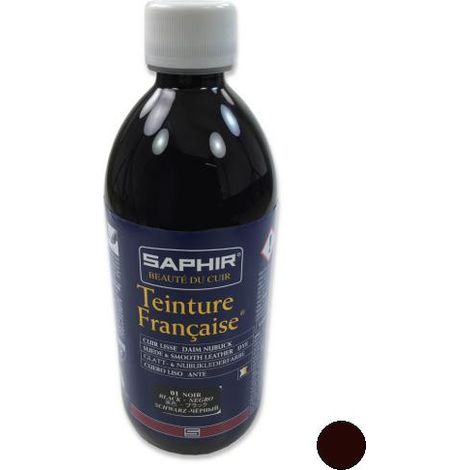 TEINTURE FRANCAISE Cuir Liquide Saphir, 500 ml (bases spéciales) BORDEAUX