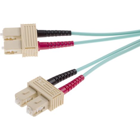 Câble fibre optique RS PRO 2m Avec connecteur / SC, OM4 Multi-mode ( Prix pour 1 )