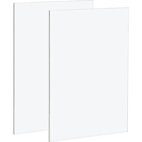 Lot de 2 feuilles en acrylique transparent A4 - 210 x 297 mm - 3 mm d'épaisseur - Panneaux en plastique acrylique transparent pour décoration, affichage, cadre photo, peinture (1/5)