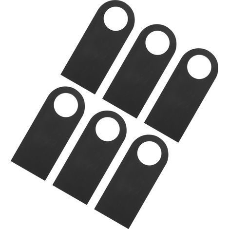 Lot de 6 panneaux de porte réutilisables, mini tableau noir double face en bois écologique pour chambre d'hôtel (1/5)