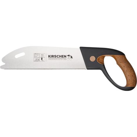 Kirschen sega de taglio sottile con handle de sughero (lunghezza de la lama de sega 270 mm, lunghezza x altezza 425 x 130 mm, 17 denti per pollice, sega per legno, sega de sega a mano) 4410270