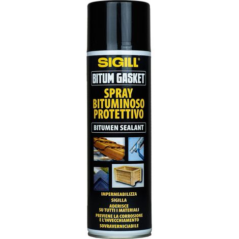 Sigill Bitum Gasket spray bituminoso protettivo 500 ml impermeabilizza e sigilla sovraverniciabile adatto per tutti i materiali (1/5)