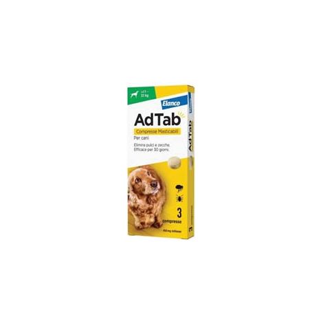 ADTAB COMPRESSE MASTICABILI PER CANI KG.1122  3 compresse da mg.450 di lotilaner    ADTAB