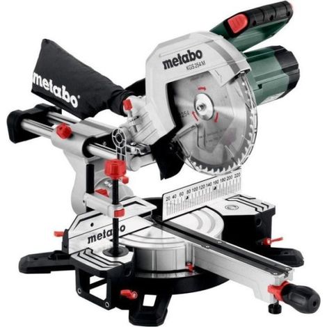 Metabo – Scie à onglet radiale 1500W – Diamètre disque 216mm – Précision de coupe avec LED – Pour bois dur et teck (1/5)