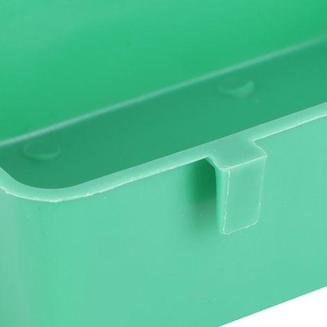 Vogelfutter- und Wasserspender-Set – 10-teilig – Futter- und Wassernapf aus Kunststoff mit sicherem Befestigungssystem – Maße: 7 x 12 x 4 cm – Weiß (1/5)