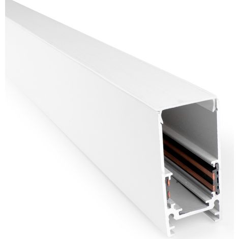 Carril Magnético 20mm De Superficie 48V - 2 Metros - Blanco (1/5)