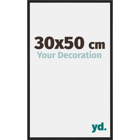 yd. - Cadre photo 30x50 - Noir Brillant - Aluminium - Miami (1/5)