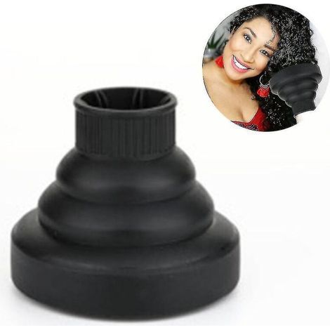 Diffuseur pliable pour sèche-cheveux, noir, taille universelle