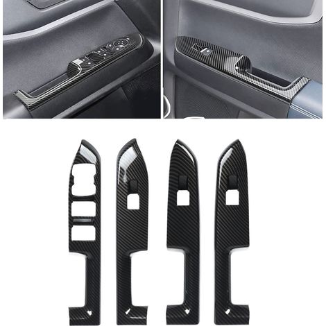 Cache-interrupteur de lève-vitre (jeu de 4 pièces) en fibre de carbone pour Bronco Sport CX430 4 portes 2021+ (conduite à gauche) (1/5)