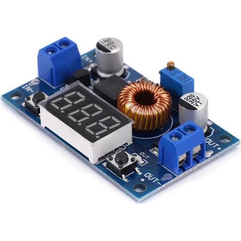 Module de puissance à réduction de tension réglable XL4015E avec affichage numérique du voltmètre, 5 A haute puissance (1/5)