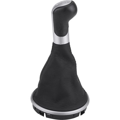 Manette de vitesse 5 rapports pommeau levier gaine soufflet pour Skoda Fabia MK2 Roomster 5J0711113F (1/5)
