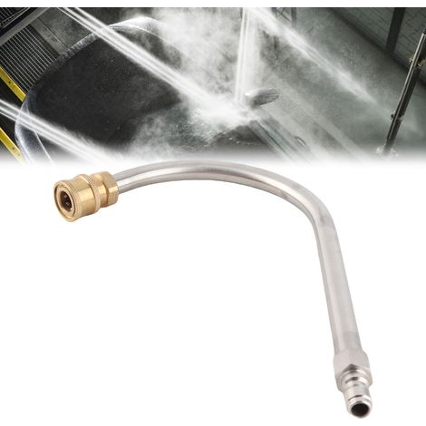 [Lanza de extensión para hidrolimpiadoras] + [Materiales: Acero inoxidable y latón] + [4000 PSI] + [Manguera y acoplamiento rápido de 1/4"] (1/5)