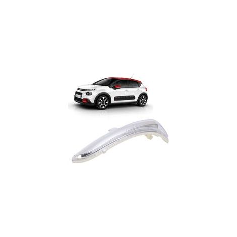 Ej.Life Tapa de repuesto para la carcasa del intermitente del espejo retrovisor izquierdo para Citroën C3 C4 Peugeot 208 2008 OE: 1607512680 (1/4)