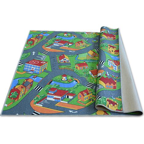 Teppich LITTLE VILLAGE multicolour 100x250 cm