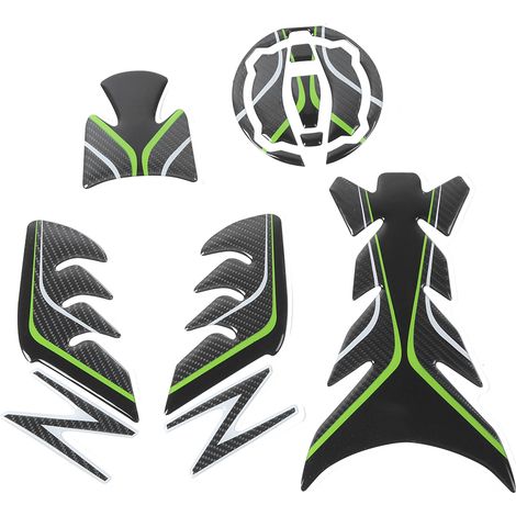 Réservoir d'huile 3D Pad protecteur garniture os de poisson décalcomanie adapté pour Kawasaki Ninja Z900 (1/5)