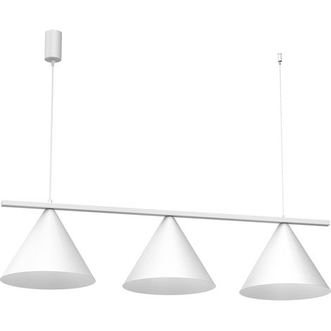 Suspension minimaliste blanche à cônes 3x GX53 9W Capital Milagro (1/5)